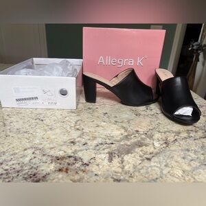 NEW Allegra K Women's Elegant Black Mules